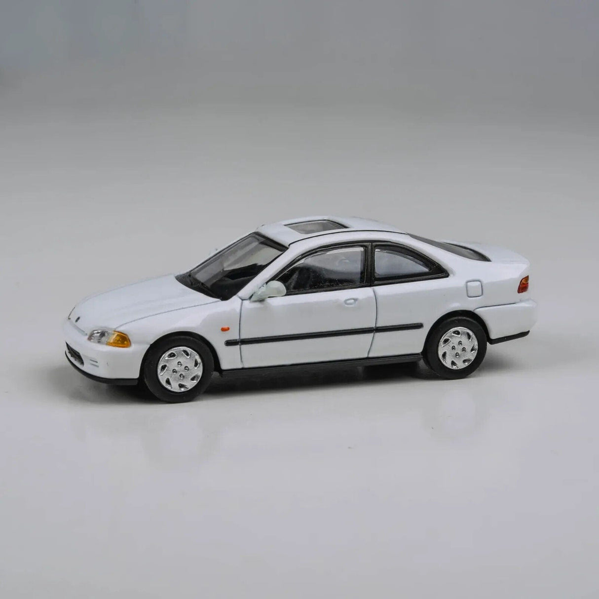 Para64 1/64 95 Honda Civic Coupe EJ1 White RHD Diecast Model Car