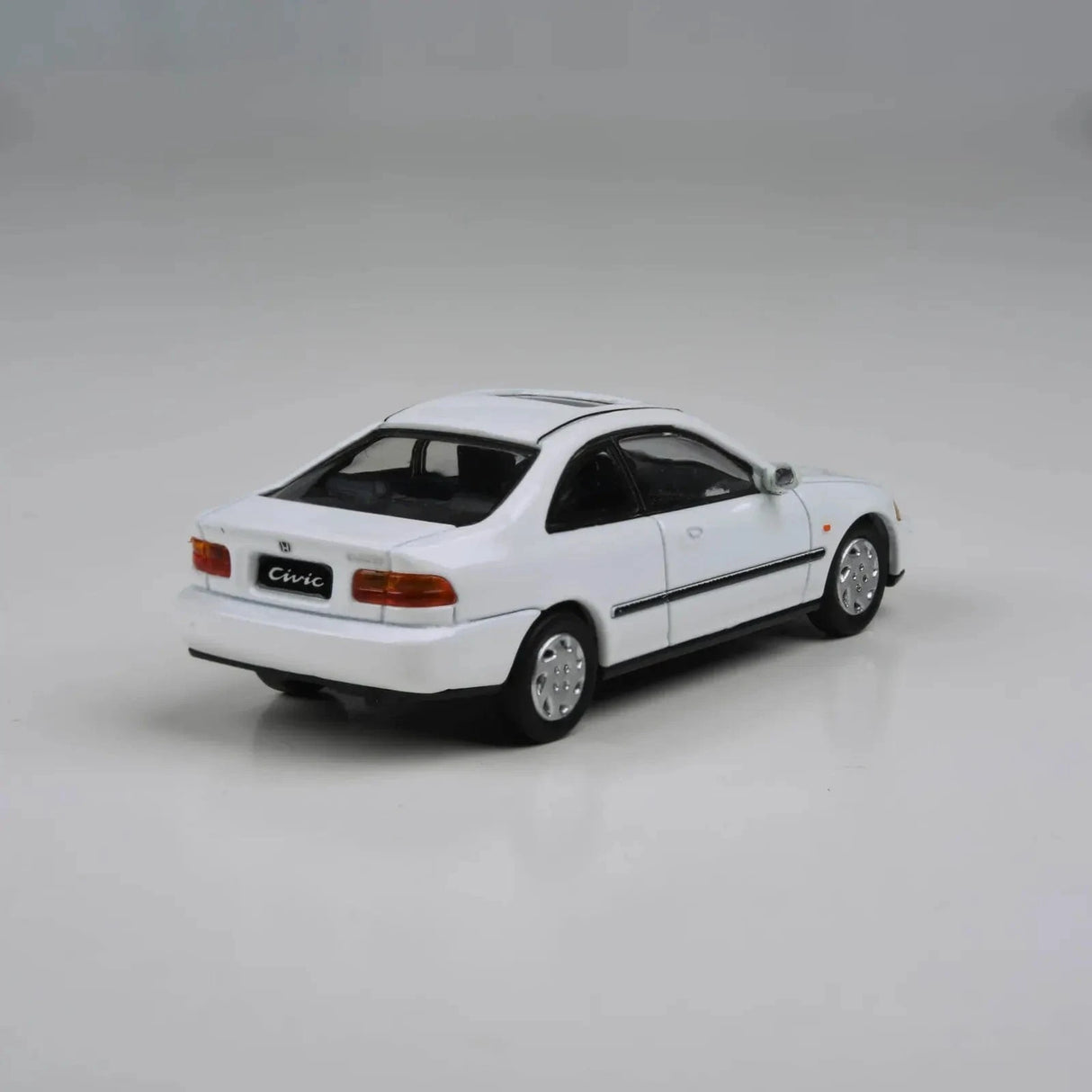 Para64 1/64 95 Honda Civic Coupe EJ1 White RHD Diecast Model Car
