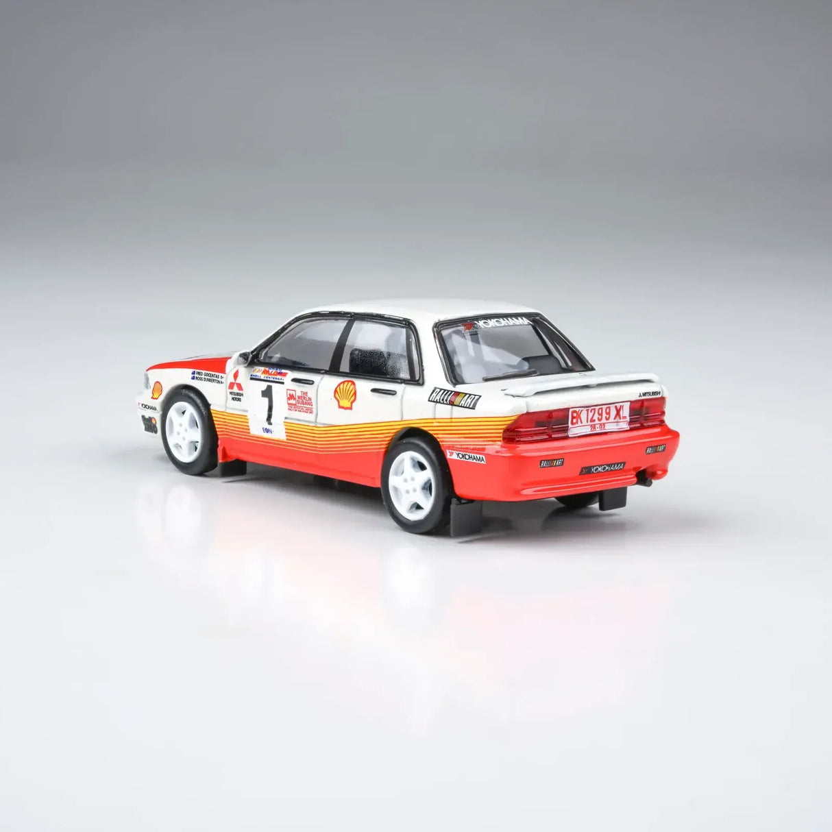 Para64 1/64 Mitsubishi Galant VR-4 APRC Rally Malaysia 1991 #1 RHD