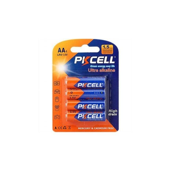 PK Cell AA 1.5v Ultra Digital Heavy Duty Alkaline Batteries (4pcs) - Hobbytech Toys