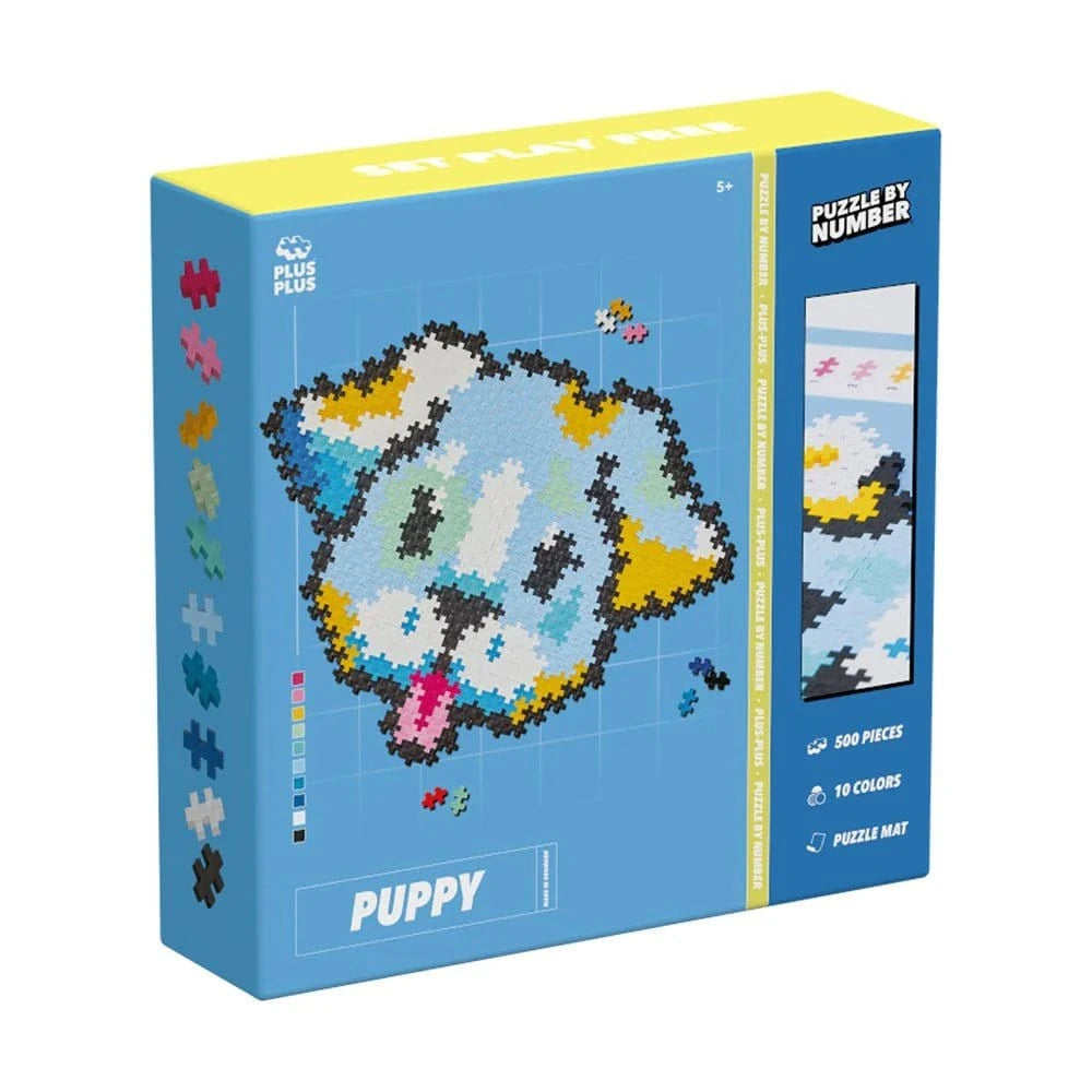 Plus - Plus Puzzle by Number Puppy 500 Pieces - Hobbytech Toys