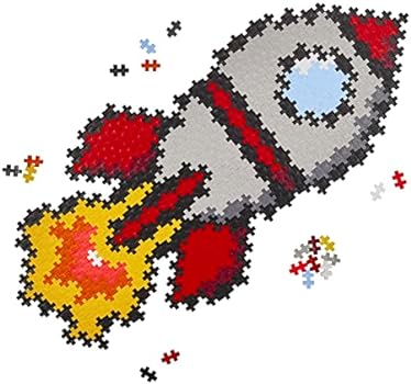 Plus Plus Puzzle By Number Rocket 500pc Set - Hobbytech Toys
