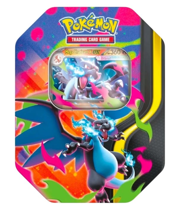 Pokemon TCG Mega Charizard Ex Tin - Assorted (1)**