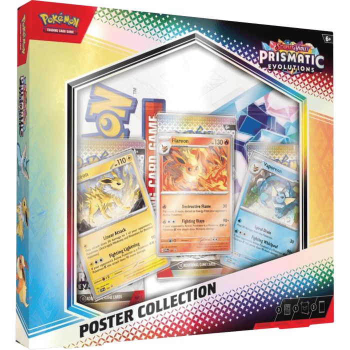 Pokemon TCG Scarlet & Violet 8.5 Prismatic Evolutions Poster Box