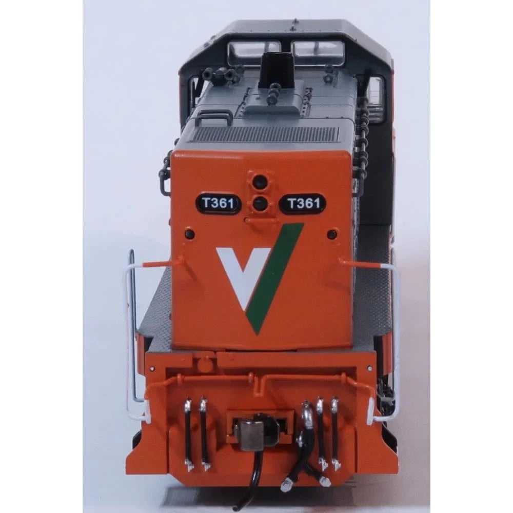 Powerline PT2-2-361 HO Scale V/Line Tangerine and Grey T-Class Series 2 (T3) T361 with Cut Away Valance (DC) - Hobbytech Toys