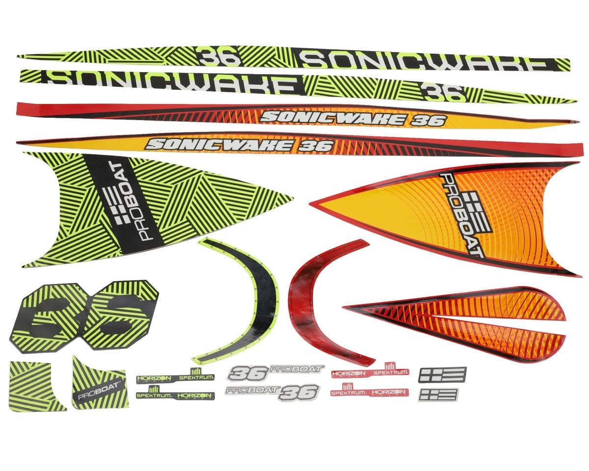 Pro Boat Sonicwake 36 V3 Decal Set PRB-4099