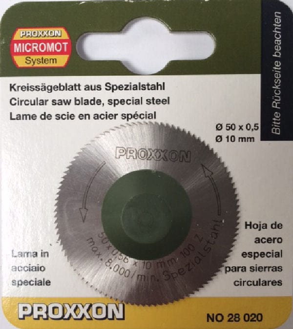 PROXXON 28020 HSS Circular Saw Blade - For Bench Circular Saw (KS-230) (1pc) - Hobbytech Toys