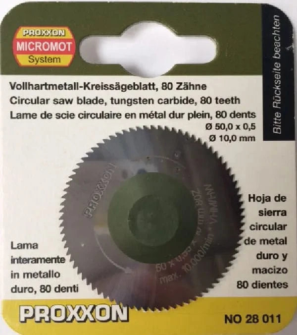 PROXXON 28011 Solid Carbide Circular Saw Blade - For Bench Circular Saw (KS-230) (1pc) - Hobbytech Toys