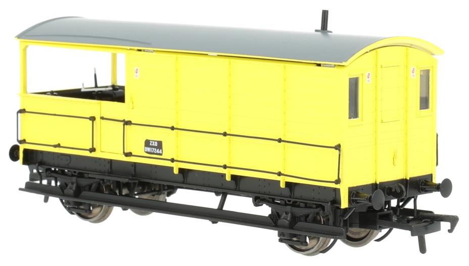 Rapido UK 918010 OO Diagram AA20 Toad Brake Van No.DW17244 Engineers Yellow ZXO Tops Code - Hobbytech Toys