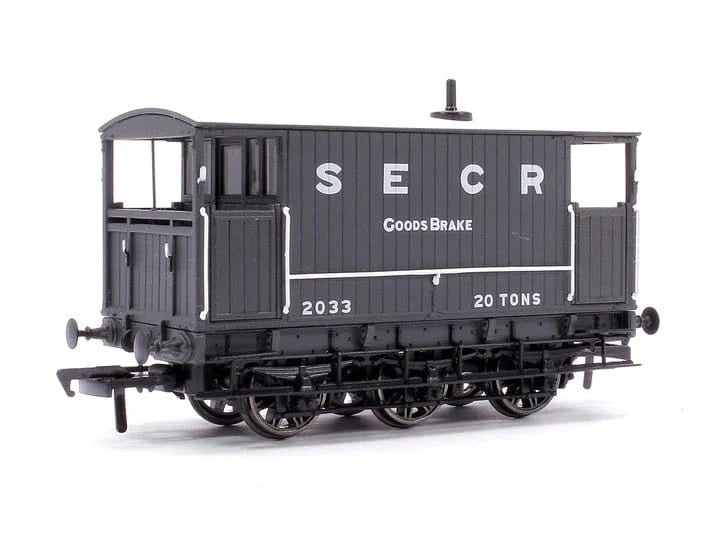 Rapido UK 931001 OO SECR 6 Wheel Brake Van No.2033 Grey - Hobbytech Toys