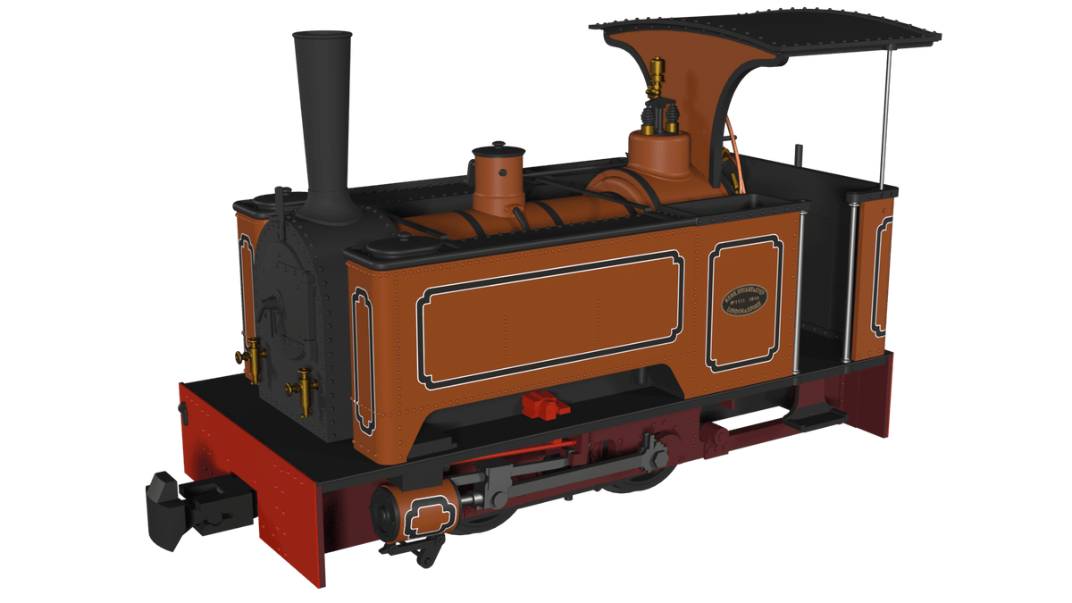 Rapido 986005 Kerr Stuart Sirdar lined burnt orange 009 locomotive