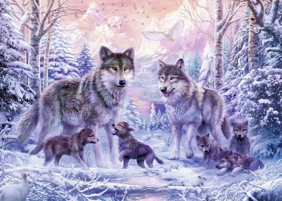 Ravensburger Arctic Wolves 1000pc Puzzle