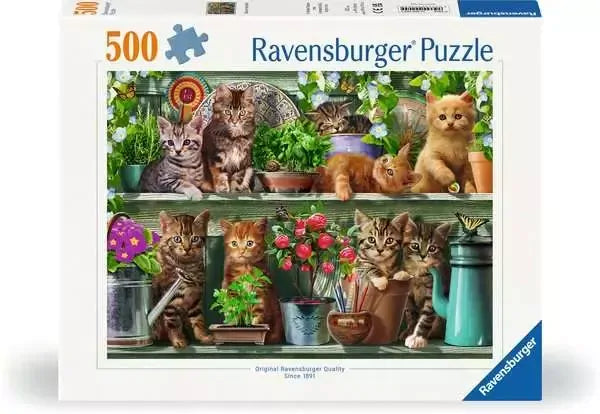 Ravensburger - Cats on the Shelf 500pc Puzzle