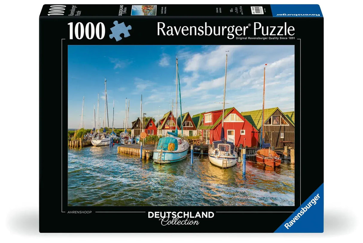 Ravensburger Colourful Harbourside Germany 1000pc Puzzle