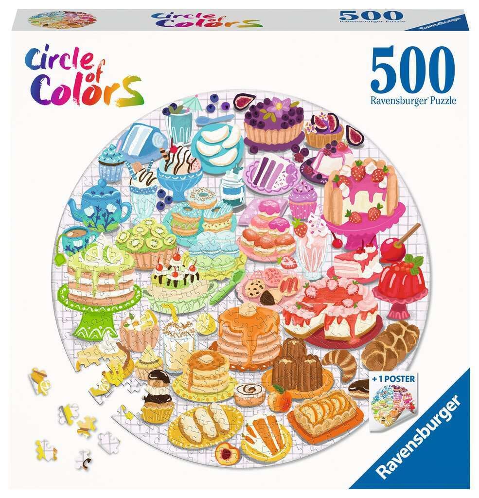 Ravensburger Desserts & Pastries Circle 500pc Puzzle