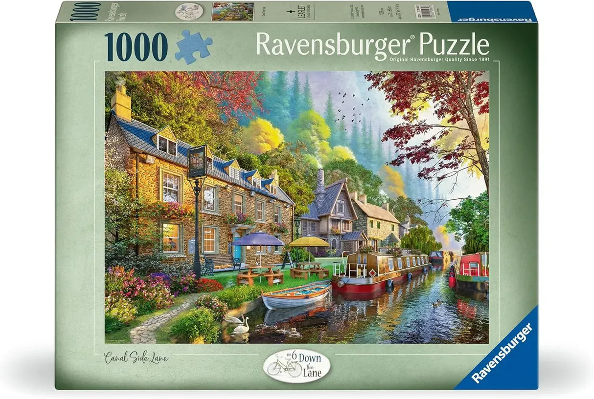 Ravensburger - Down Lane Nn 6: Canal Side Lane 1000pc Puzzle