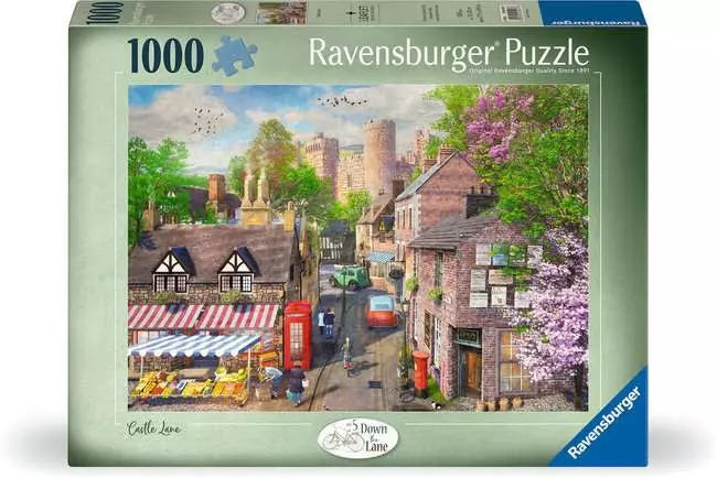 Ravensburger Down the Lane No.5 Castle Lane 1000pc Puzzle