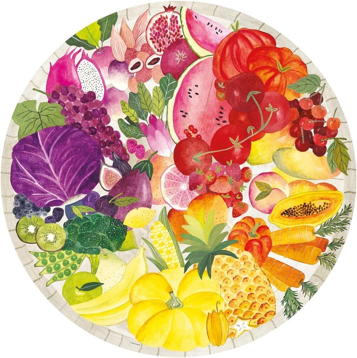 Ravensburger Fruits & Vegetables Circle 500pc Puzzle