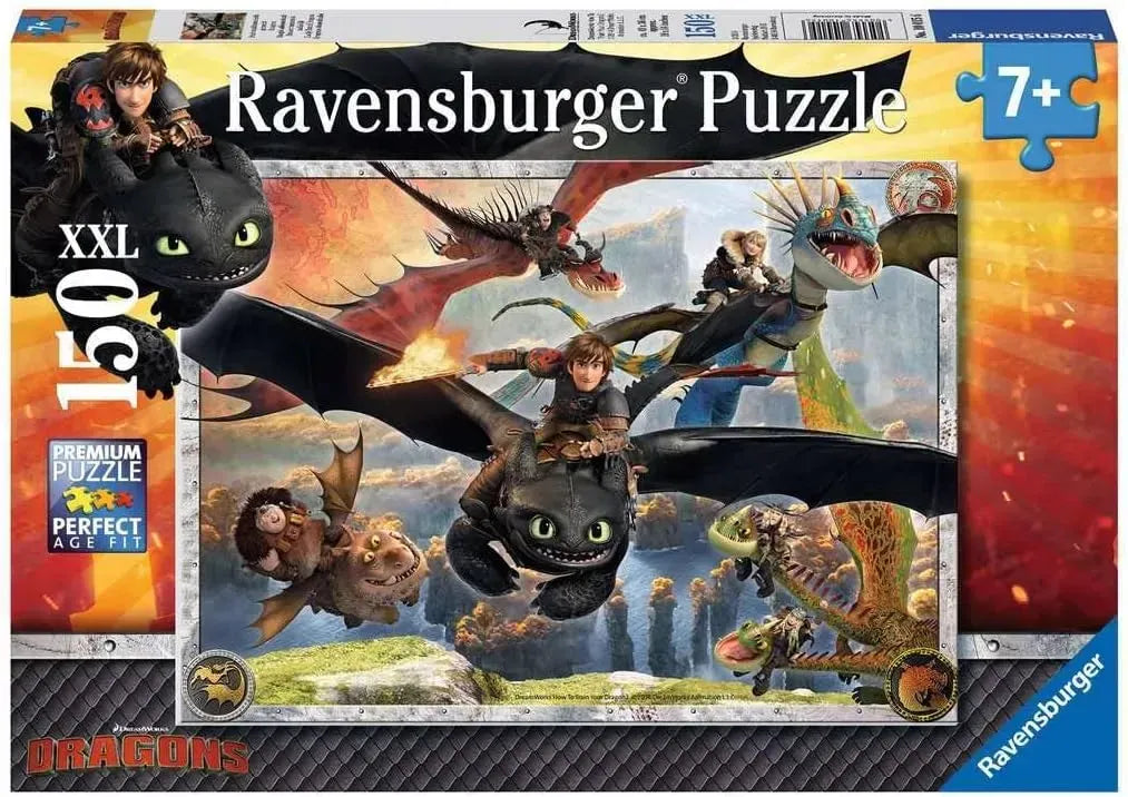 Ravensburger HTTYD Easily Tamed Dragons 150pc Puzzle