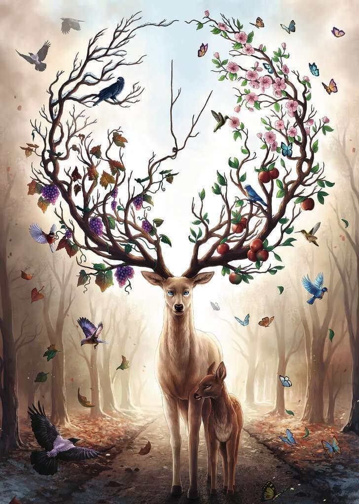 Ravensburger Magical Deer 1000pc Puzzle