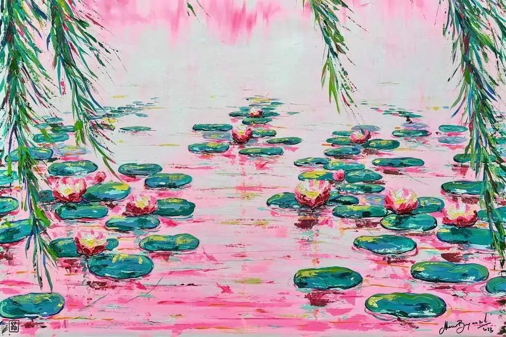 Ravensburger Mauro Bergonzoli: Pink Water Lillies 4000pc Puzzle