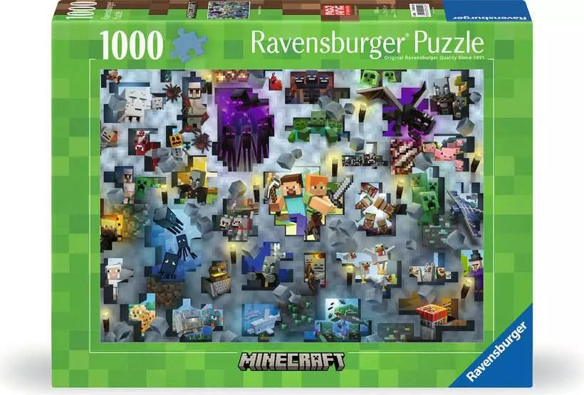 Ravensburger Minecraft Mobs Challenge 1000pc Puzzle