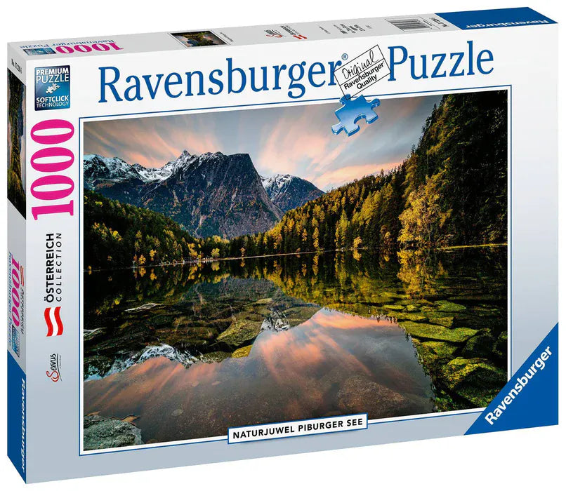 Ravensburger Natural Jewel Lake Piburg 1000pc Puzzle