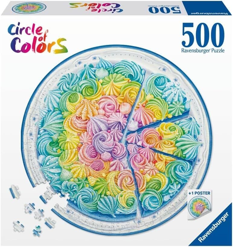 Ravensburger Rainbow Cake Circle 500pc Puzzle