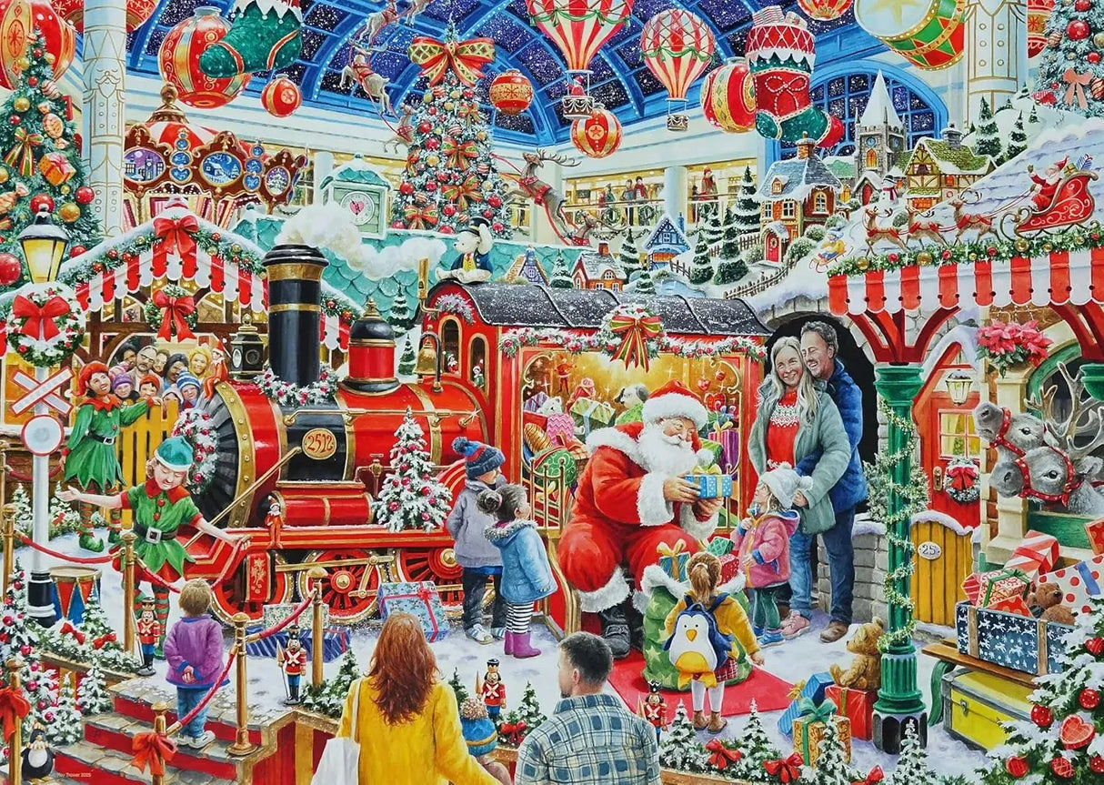 Ravensburger Santa's Steam Train Grotto 1000pc Puzzle
