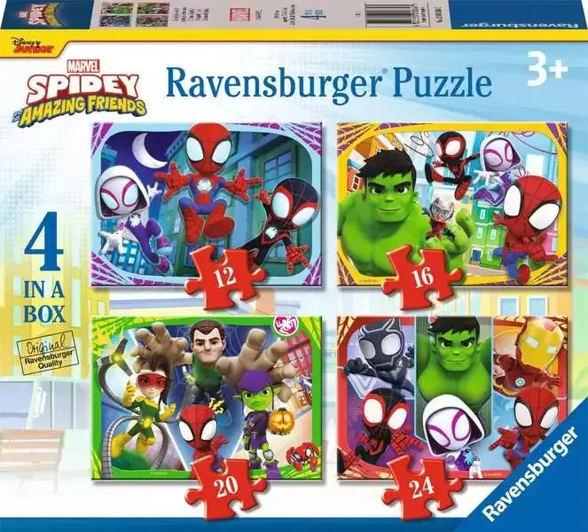 Ravensburger - Spiderman It's Spidey Time! Puzzle 12/16/20/24 Pieces