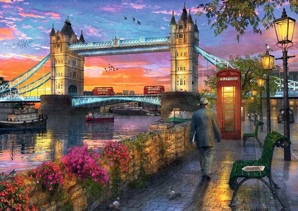 Ravensburger - Tower Bridge at Sunset 1000pc Puzzle