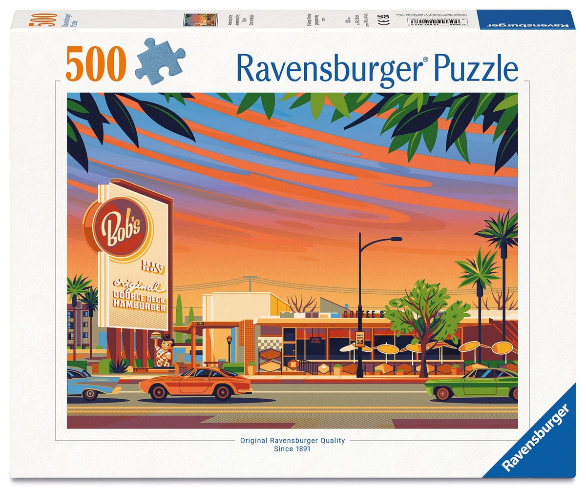 Ravensburger Twin Palms Estate puzzle packaging front of box