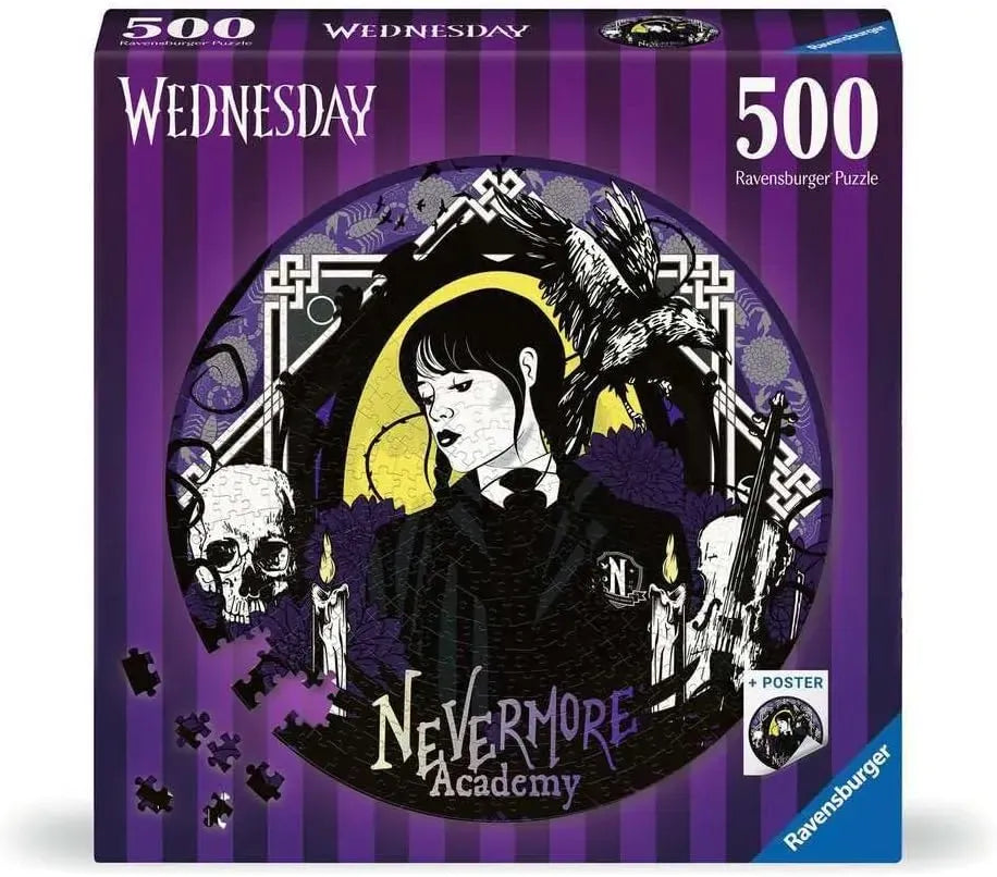 Ravensburger Wednesday: Nevermore 500pc Puzzle