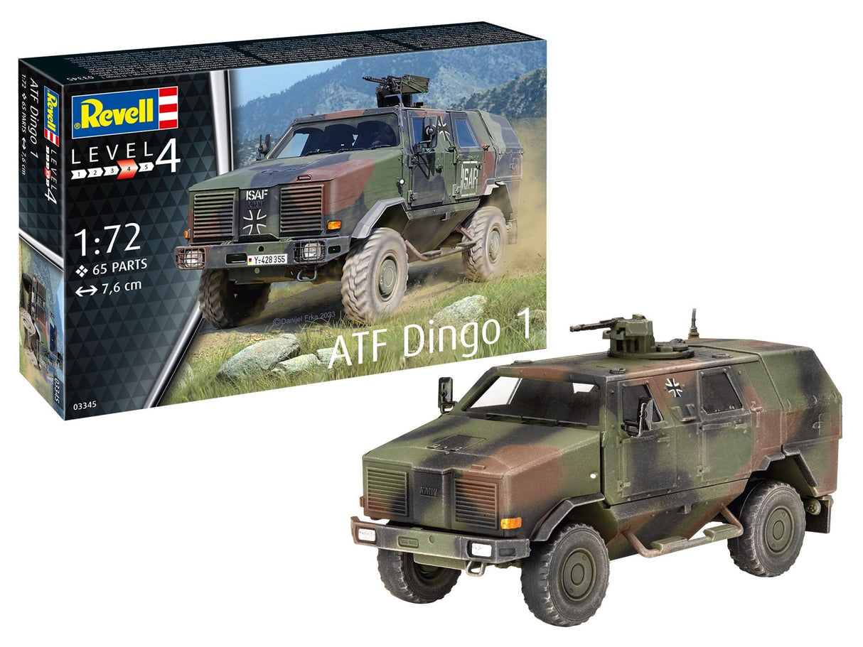 Revell 03345 1/72 ATF Dingo 1 Plastic Model Kit - Hobbytech Toys