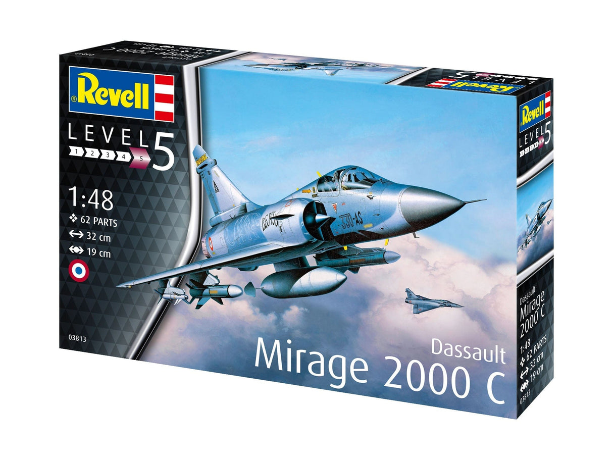 Revell 03813 1/48 Dassault Mirage 2000C Plastic Model Kit - Hobbytech Toys