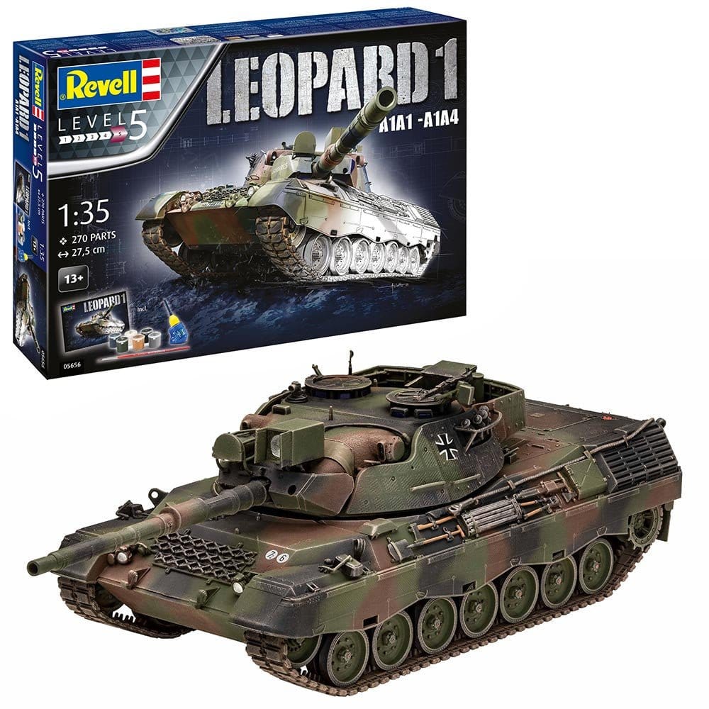 Revell 05656 1/35 Geschenkset Leopard 1 A1A1 - A1A4 Plastic Model Kit - Hobbytech Toys