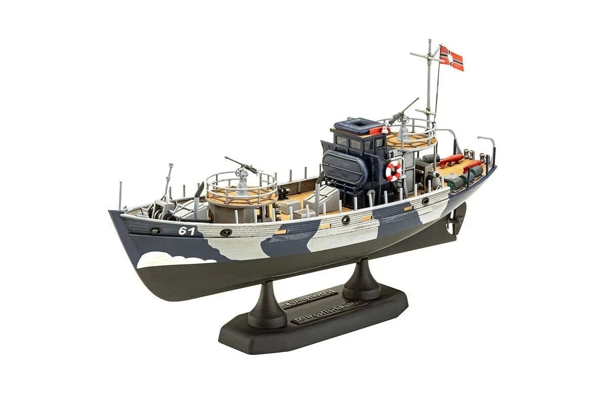 Revell 1/144 KFK Kriegsfischkutter WWII German Multi - Purpose Boat Plastic Model Kit - Hobbytech Toys