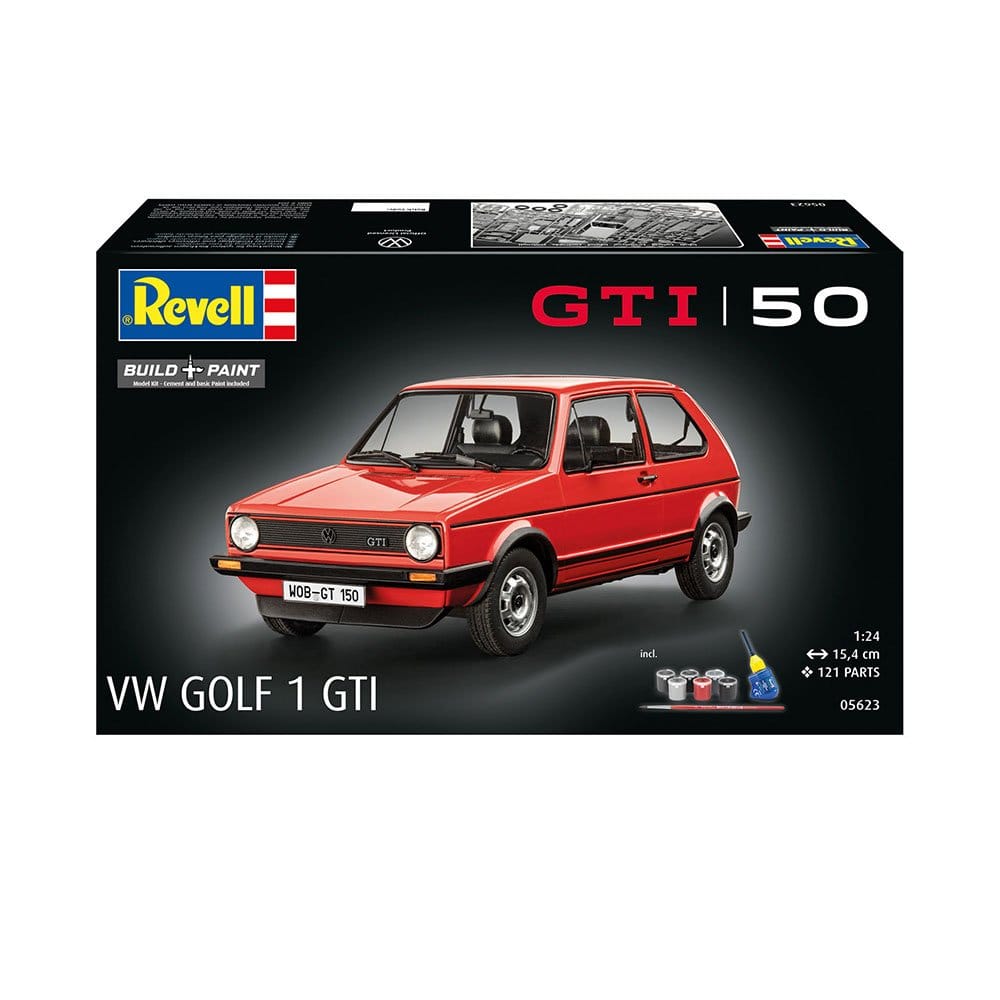 Revell 1/24 Gift Set Vw Golf 1 Gti - 50 Years Plastic Model Kit