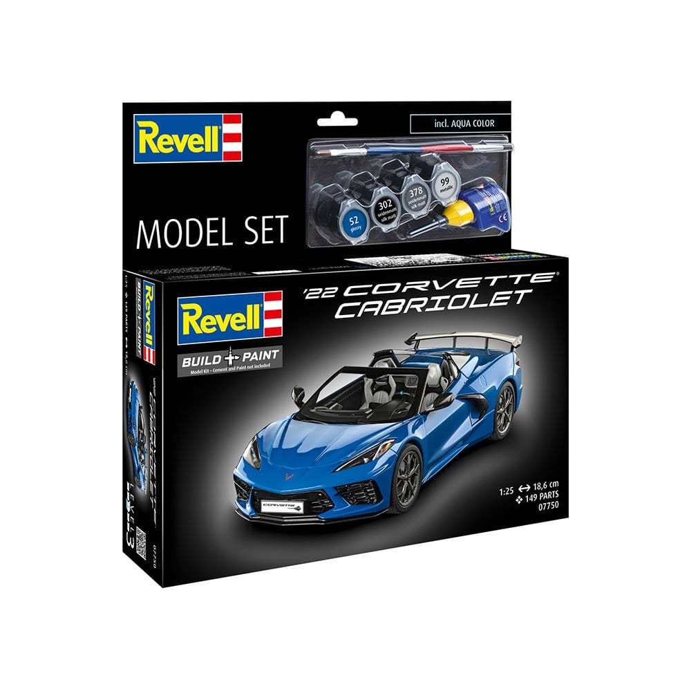Revell 1/25 Model Set Corvette C8 67750 Cabriolet Plastic Model Kit