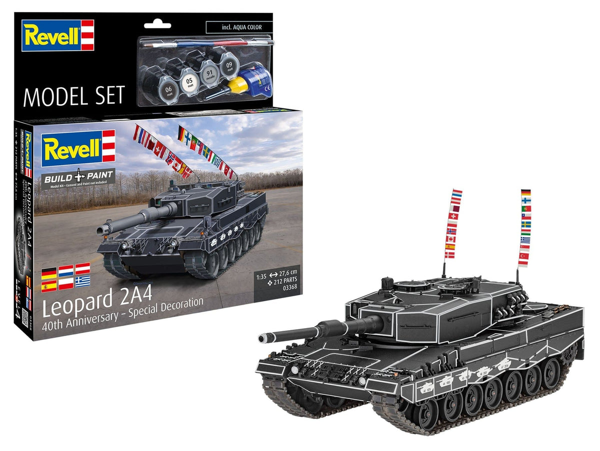 Revell 1/35 Leopard 2A4 40th Anniversary Model Set 63368