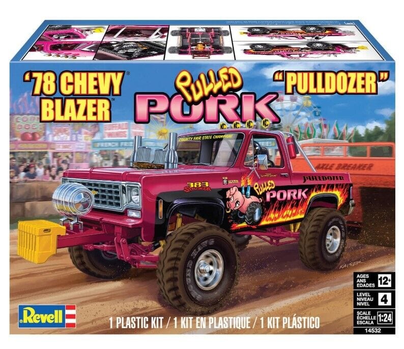 Revell 14532 1/24 1978 Chevy Blazer Pulldozer Plastic Model Kit - Hobbytech Toys