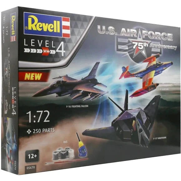 Revell 5670 1/72 US Air Force 75th Anniversary Plastic Model Kit - Hobbytech Toys