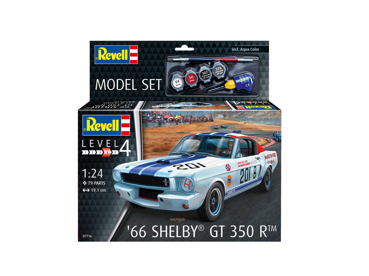 Revell 67716 1/24 1966 Shelby GT 350 R Plastic Model Starter Set - Hobbytech Toys