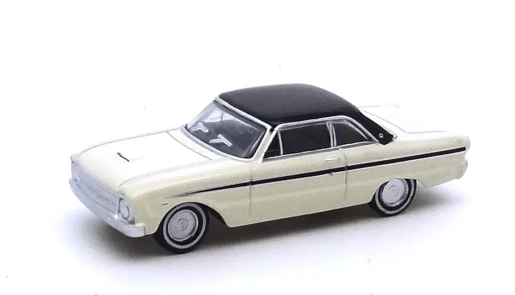 Road Ragers 1/87 1964 XM Falcon Coupe Alpine White with Onyx Black Roof