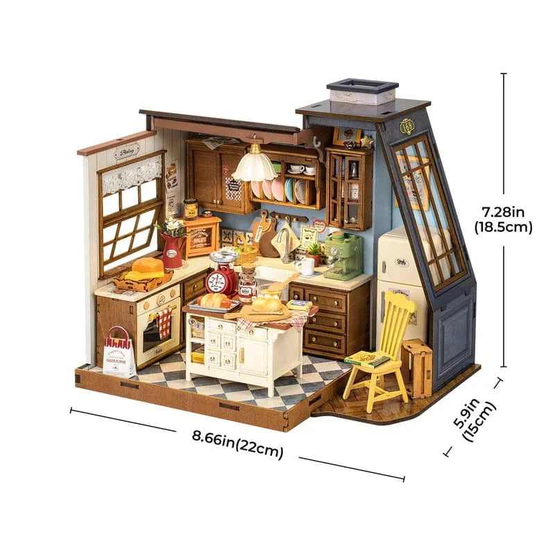Robotime DIY Mini House Baking Kitchen Kit