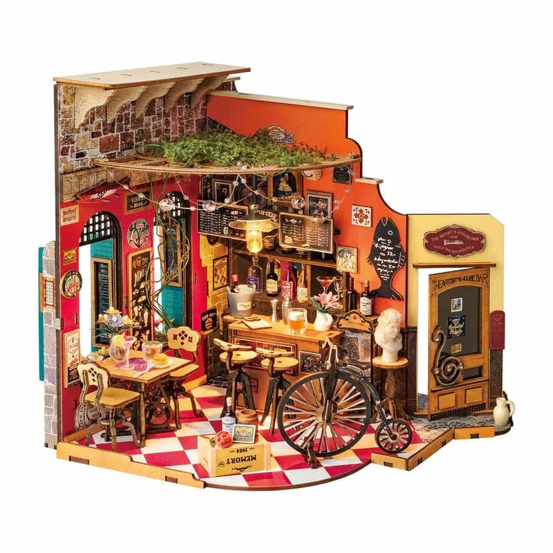 Robotime DIY Mini House Cheers Bar & Dining Kit
