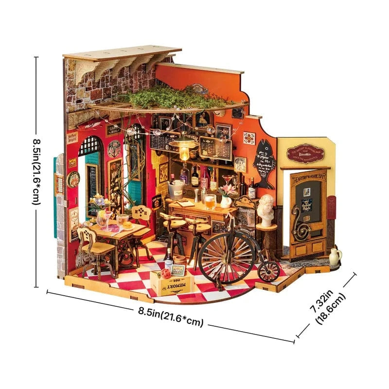Robotime DIY Mini House Cheers Bar & Dining Kit