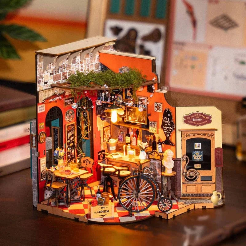 Robotime DIY Mini House Cheers Bar & Dining Kit