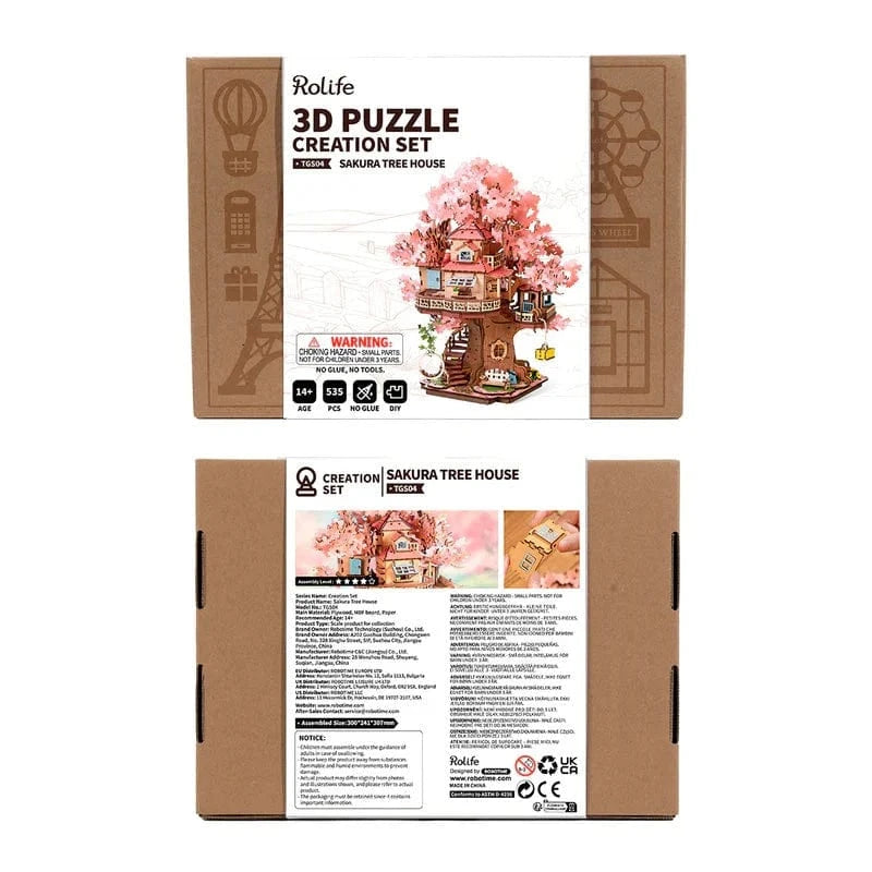 Robotime Diy Sakura Tree House Kit