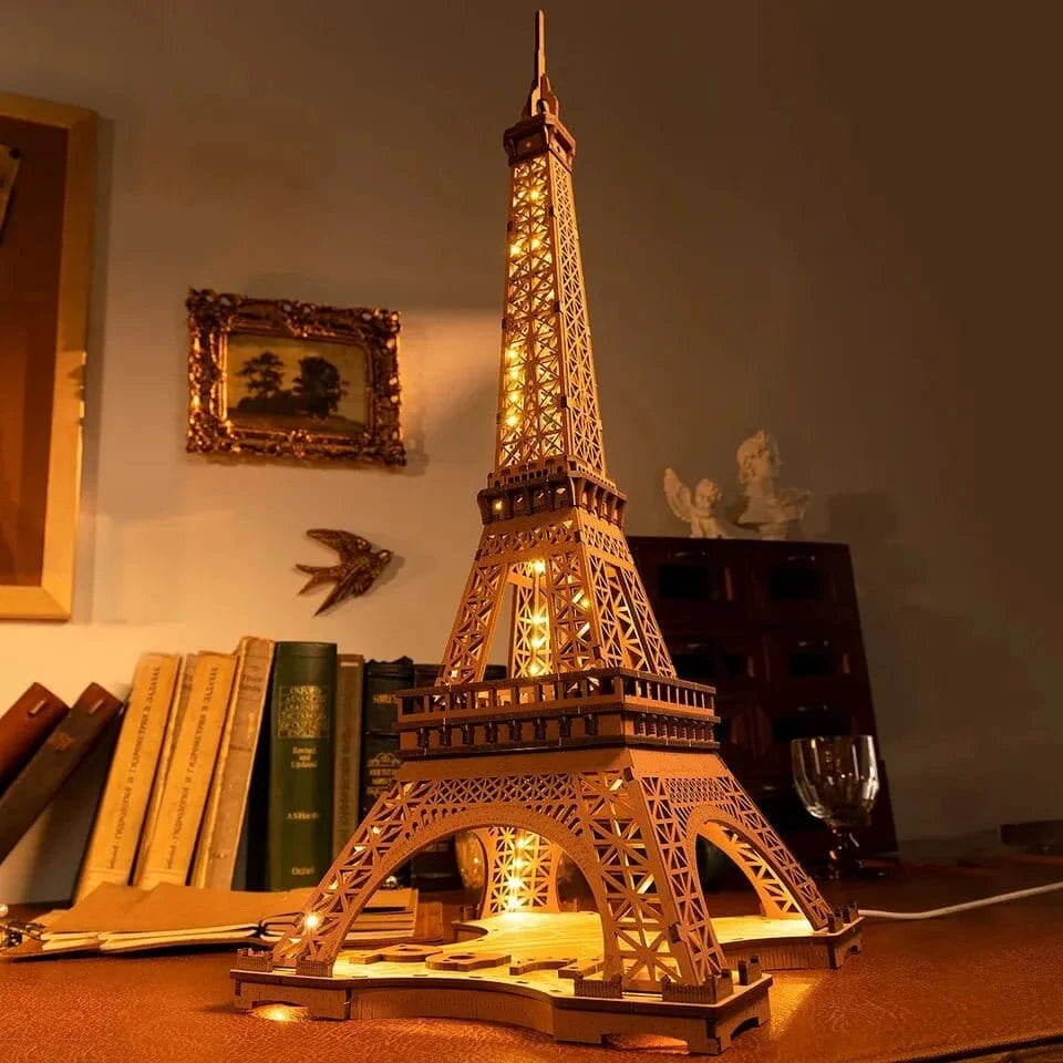 Robotime GL01 Night Of The Eiffel Tower Kit - Hobbytech Toys